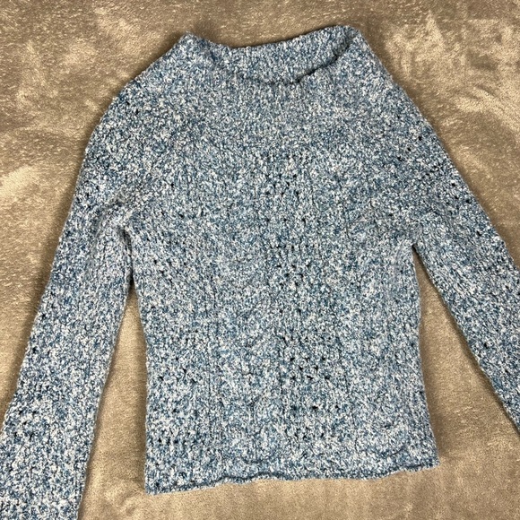 Free People Textured Sky Blue Sweater - Picture 4 of 9